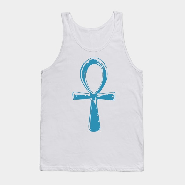 Ankh - blue Tank Top by PharaohCloset